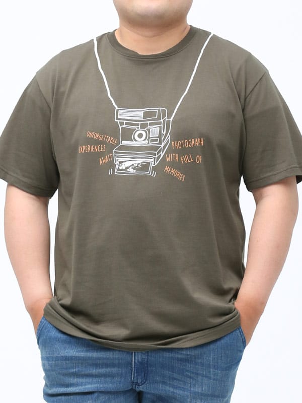 大きいサイズ メンズ B＆T CLUB (ビーアンドティークラブ) イラストプリント クルーネック 半袖 Tシャツ