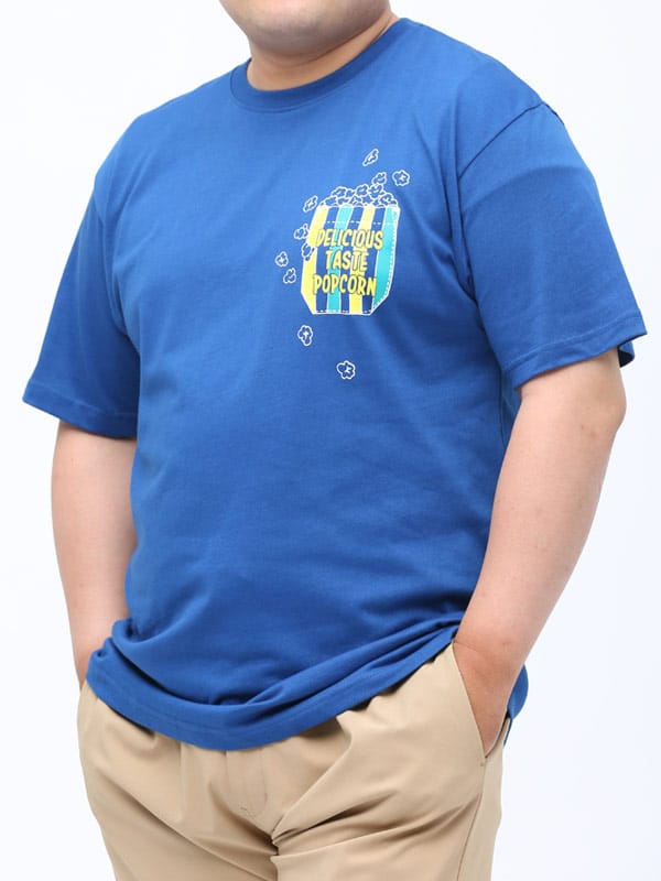 大きいサイズ メンズ B＆T CLUB (ビーアンドティークラブ) イラストプリント クルーネック 半袖 Tシャツ