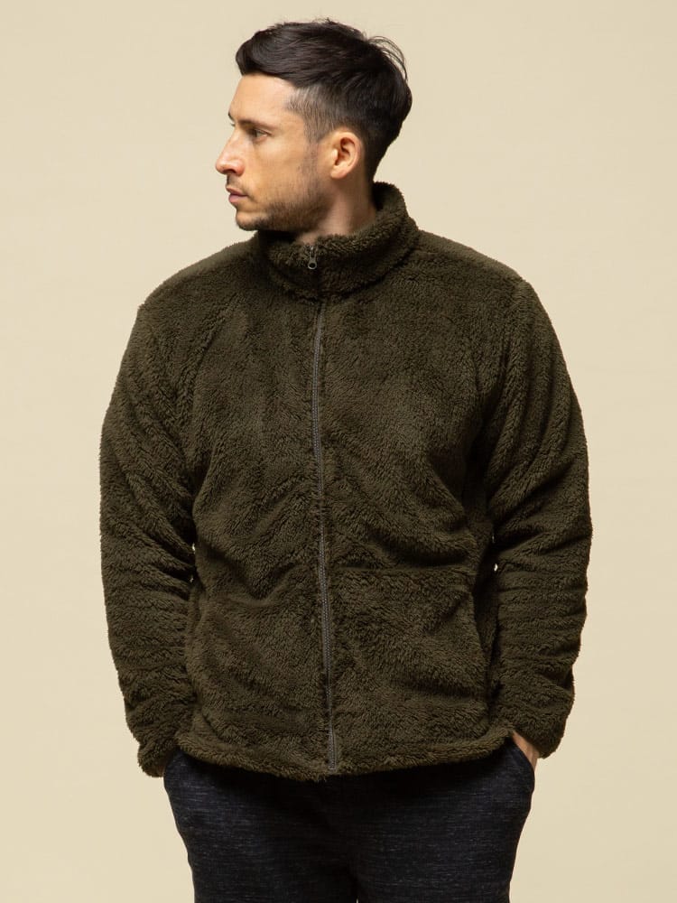 S＆SONS (エスアンドサンズ) ファーリーフリース フルジップ スタンド ジャケット