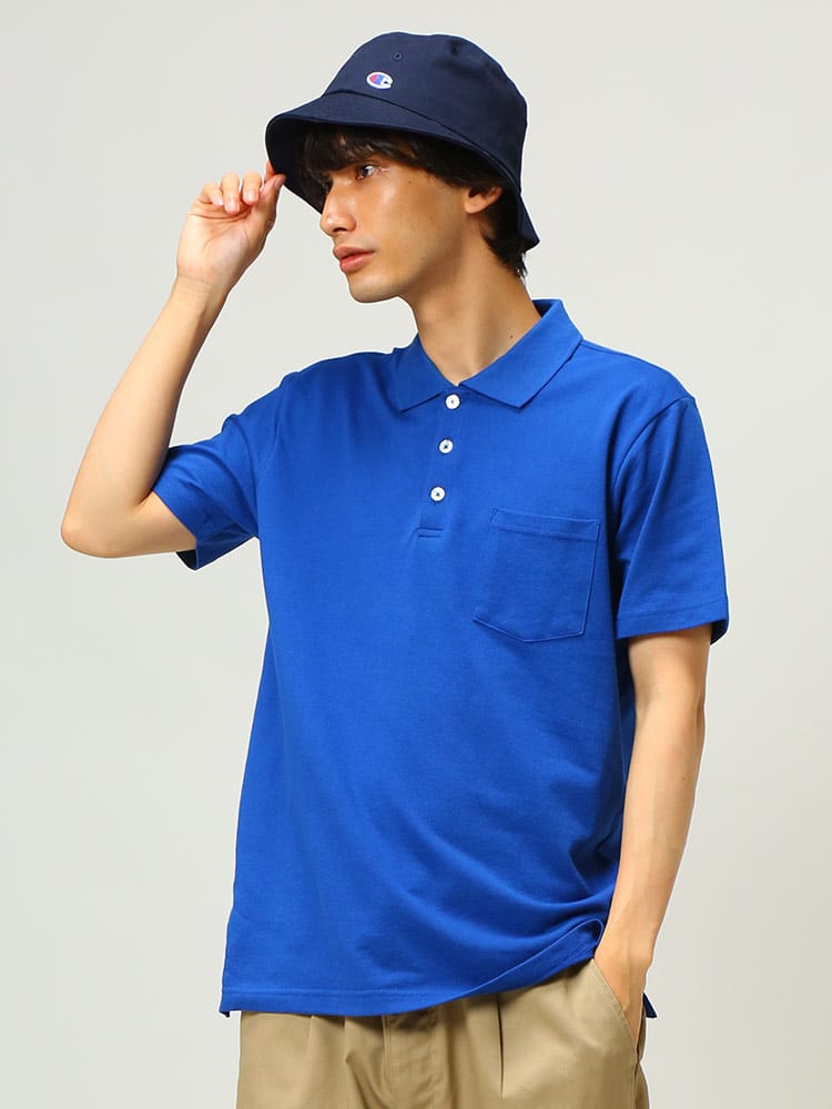 S＆SONS (エスアンドサンズ) DRY 無地 半袖 ポロシャツ