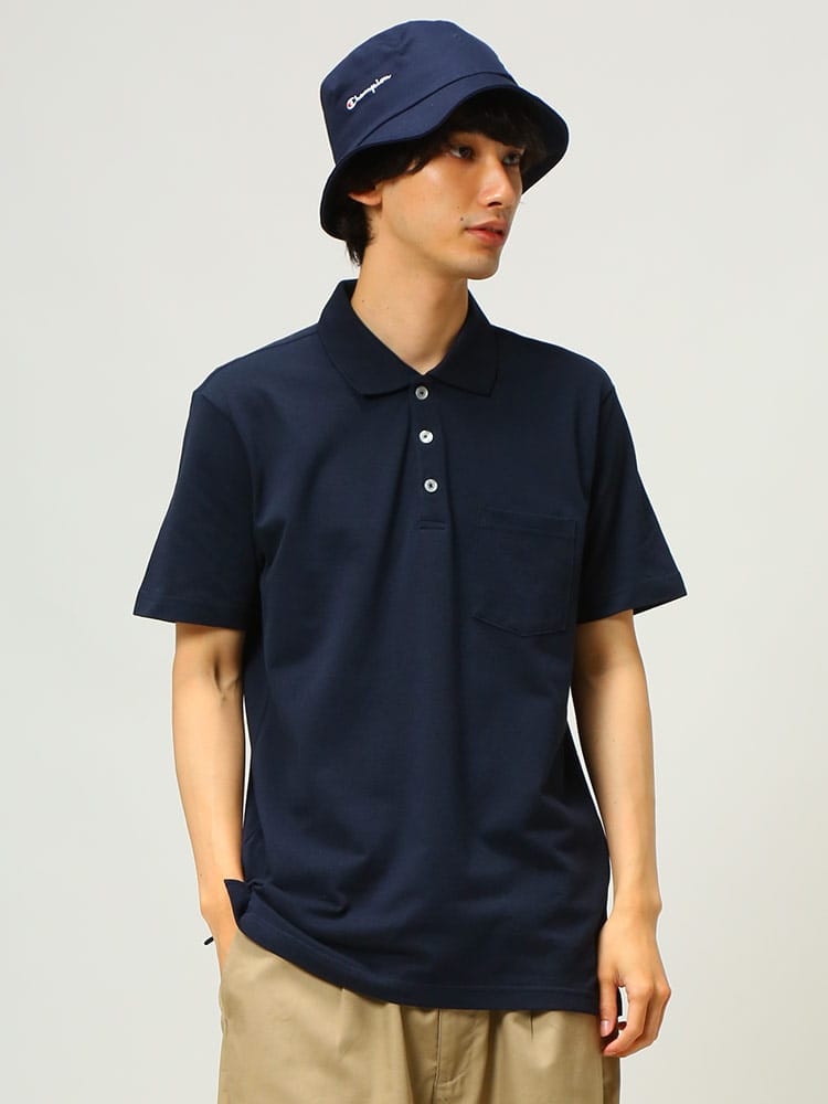 S＆SONS (エスアンドサンズ) DRY 無地 半袖 ポロシャツ