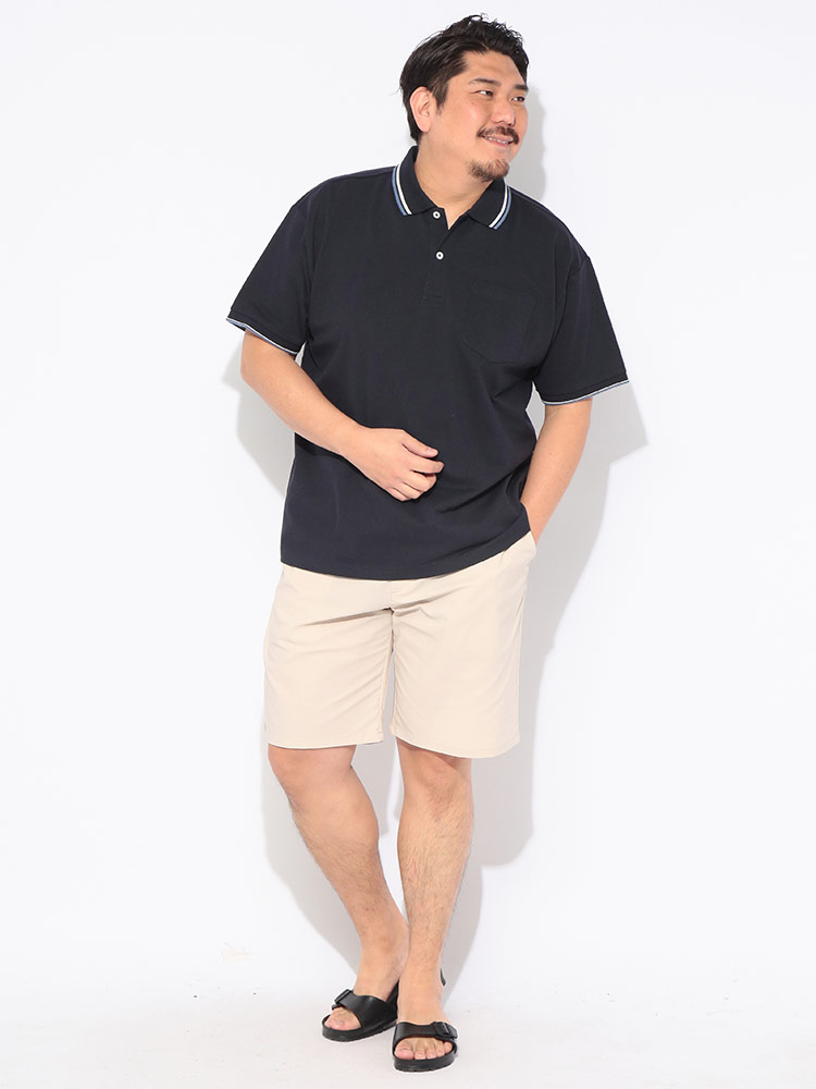 u*c様 8YARDS ポロシャツ 黒/赤　XL 8YARDS / Men's SideTuck Shirt