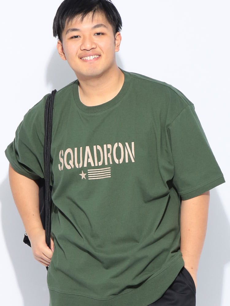 Tシャツ 半袖 メンズ 大きいサイズ 綿麻 フロントプリント クルーネック トップス コットン リネン 春 夏