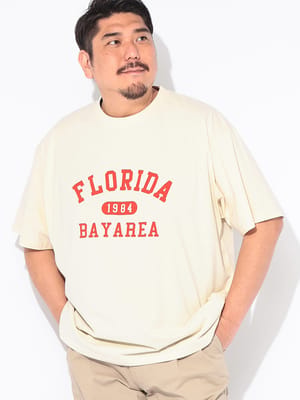 Tシャツ 半袖 メンズ 大きいサイズ 綿麻 プリント リネンミックス クルーネック トップス カジュアル 春 夏