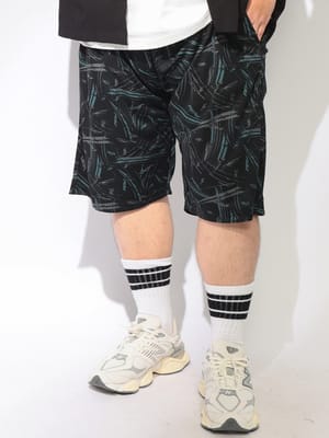【WEB限定価格】ショートパンツ メンズ 大きいサイズ ハーフパンツ ハニカムメッシュ 総柄 軽量 ストレッチ ショーツ ボトムス 軽い 速乾 通気性 伸縮性 プリント 涼しい 春 夏