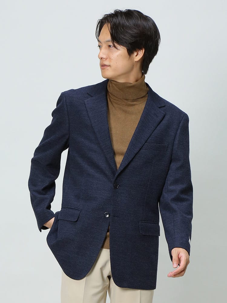 VITTORIO VENETO ヴィットリオヴェネト ICHITEKI イチテキ JAPAN FABRIC ウール混 シングル ジャケット