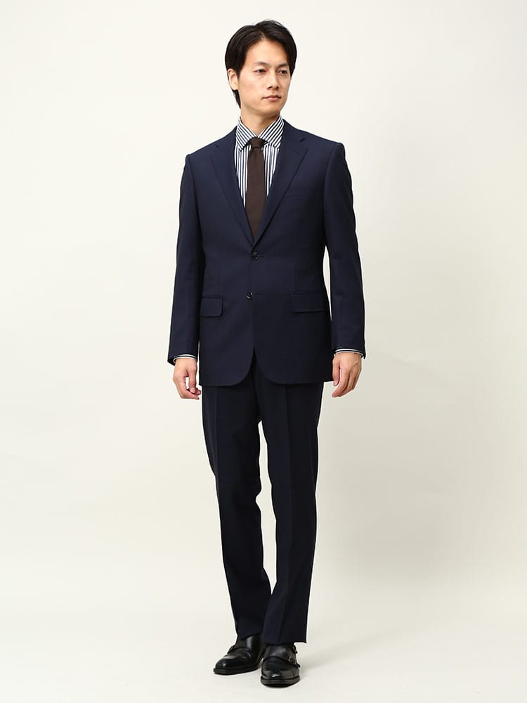 VITTORIO VENETO ヴィットリオヴェネト ウール混 シングル 2パンツ スーツ