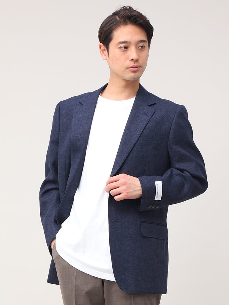 VITTORIO VENETO ヴィットリオヴェネト ICHITEKI イチテキ JAPAN FABRIC シルク混 シングル ジャケット