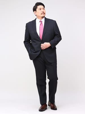 スーツ・ジャケット・コート2着目半額対象商品 大きいサイズ メンズ B＆T CLUB ウール混 シングル 2ツ釦 ツーパンツ スーツ KB体 2KE体 KBE体 3L 4L 5L 6L 7L 8L