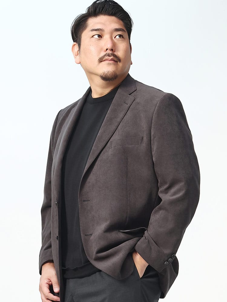 在庫処分 返品交換不可 ピケニット シングル 2ツ釦 ジャケット B＆T CLUB ビーアンドティークラブ 大きいサイズ メンズ