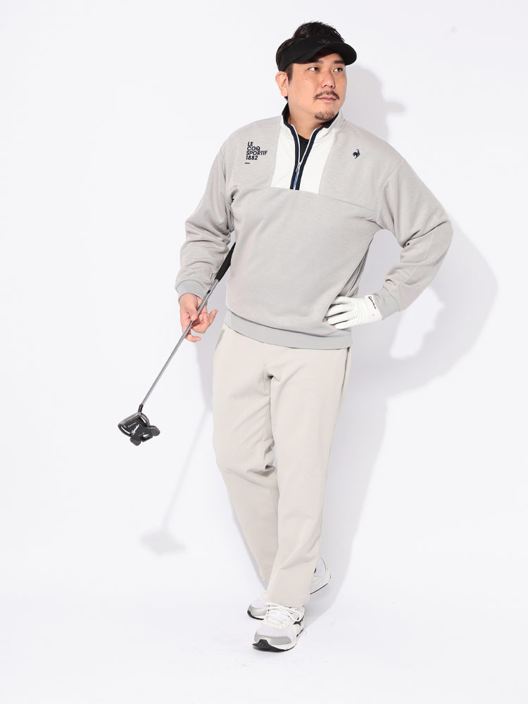 ノータック パンツ GOLF ストレッチ シャーリング ボトムス ロング