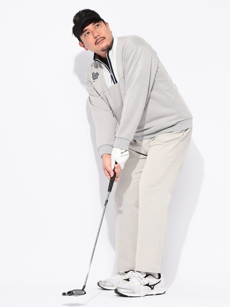 ノータック パンツ GOLF ストレッチ シャーリング ボトムス ロング