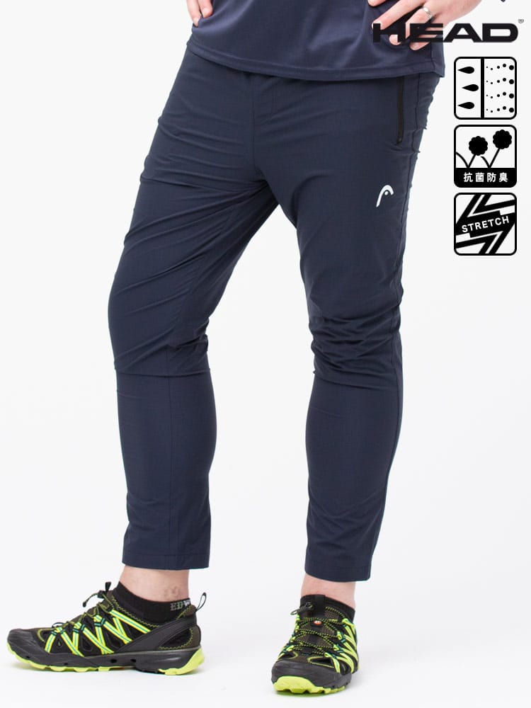 大きいサイズ メンズ HEAD (ヘッド) ストレッチ 撥水 抗菌防臭 裏メッシュ ロングパンツ