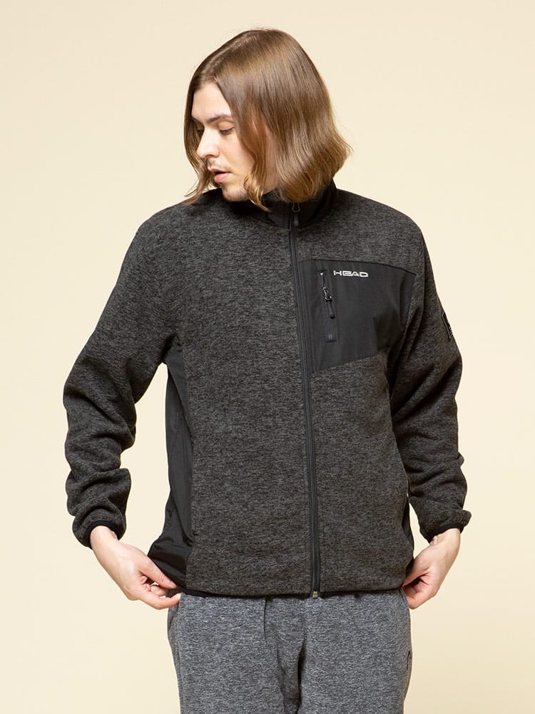 HEAD (ヘッド) 抗菌防臭 カチオンフリース スタンド ポケット フルジップ ジャケット