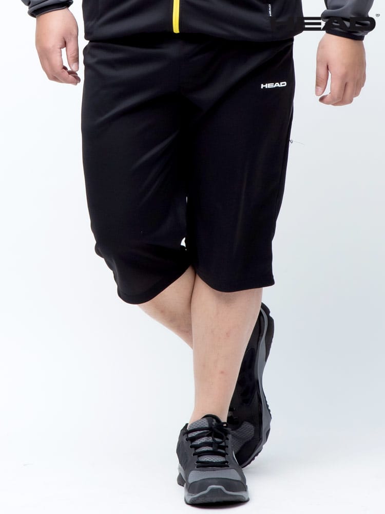 大きいサイズ メンズ HEAD (ヘッド) 抗菌防臭 吸水速乾 ロゴ メッシュ 7分丈 パンツ