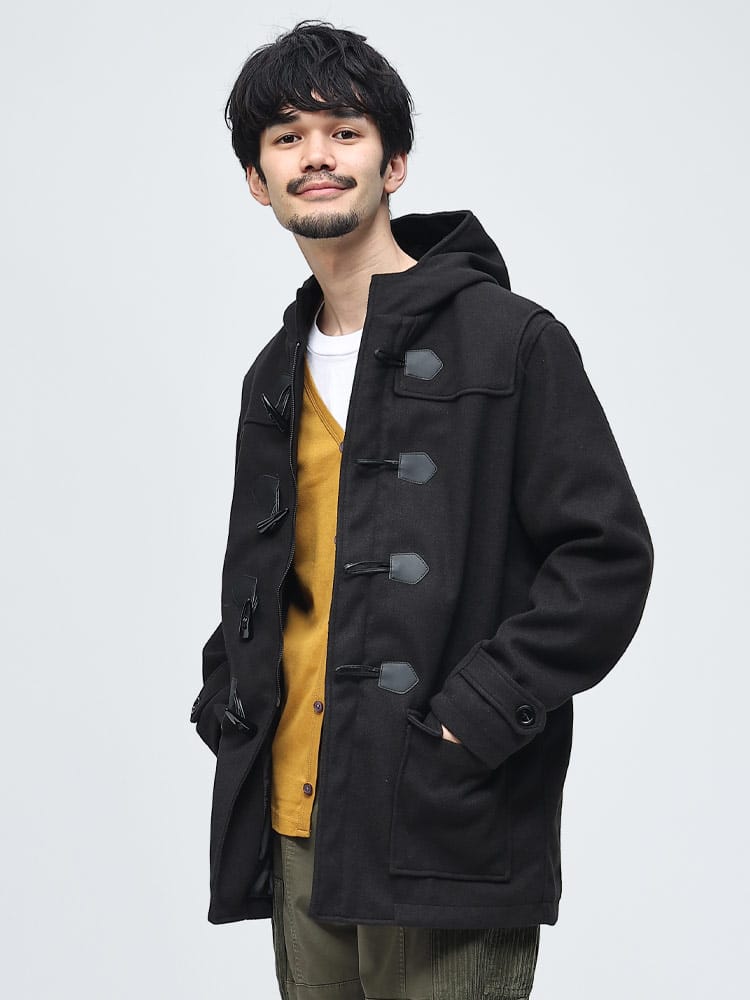 S＆SONS (エスアンドサンズ) ウーリー シングル ダッフルコート ふわかる WEB限定