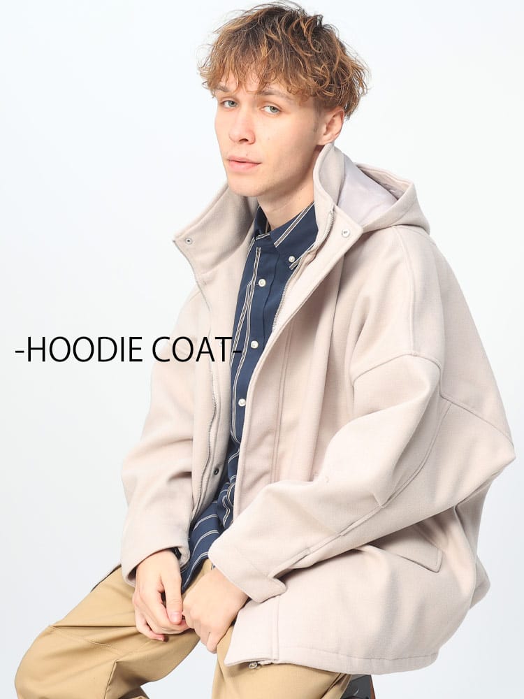 Nylaus (ナイラス) ウールライク ドルマン BIG マウンテンパーカー