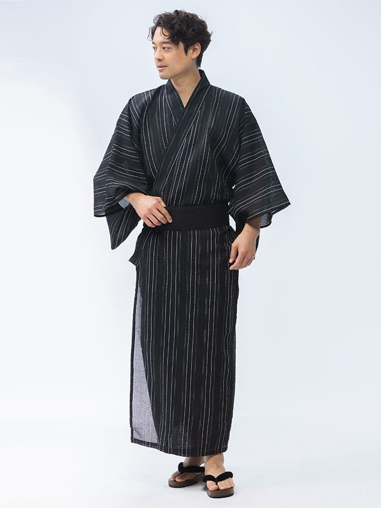 浴衣 5点セット しじら織り 浴衣 帯 扇子 下駄 巾着 浴衣 和服 セット 5点 帯 下駄 扇子 信玄袋 花火 祭り 父の日