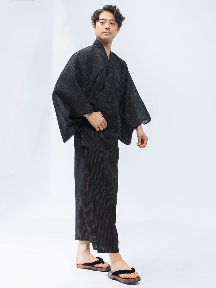 浴衣 5点セット しじら織り 浴衣 帯 扇子 下駄 巾着 浴衣 和服 セット 5点 帯 下駄 扇子 信玄袋 花火 祭り 父の日