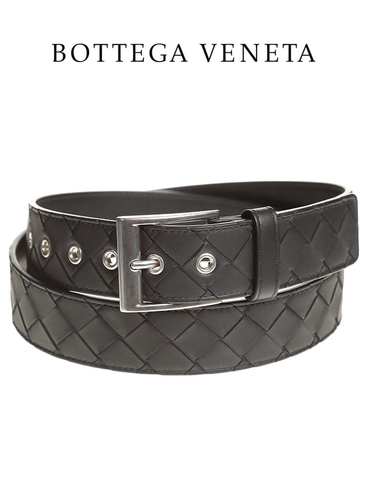 BOTTEGAVENETA (ボッテガヴェネタ) イントレチャート レザー ベルト BV580673VO0BG ブランド