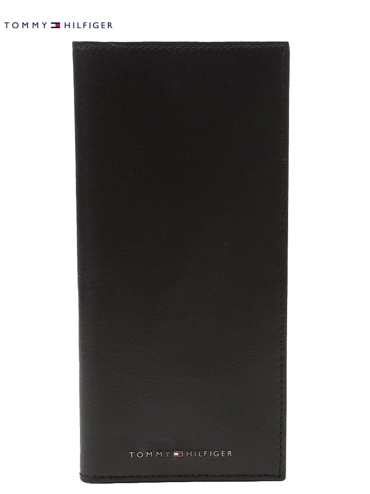 トミー ヒルフィガー メンズ 財布 TOMMY HILFIGER ブランド 長財布 ウォレット 折り財布 サイフ ロゴ ビジネス カード収納 豊富 レザー 本革 黒 クロ TMWLTYSZ