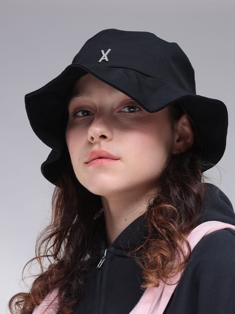 VARZAR (バザール) ロゴスタッズ フリルバケットハット VARZAR1348 レディース