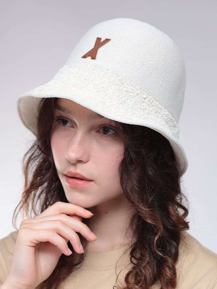 VARZAR (バザール) ロゴパッチ パイルバケットハット VARZAR1377 レディース