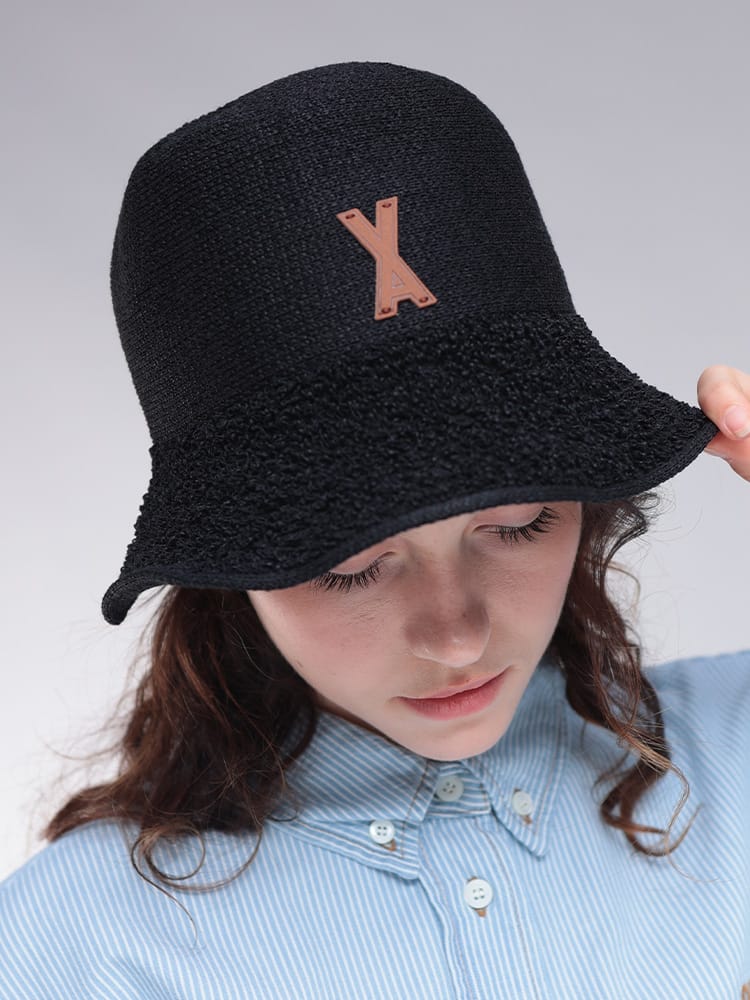 VARZAR (バザール) ロゴパッチ パイルバケットハット VARZAR1378 レディース