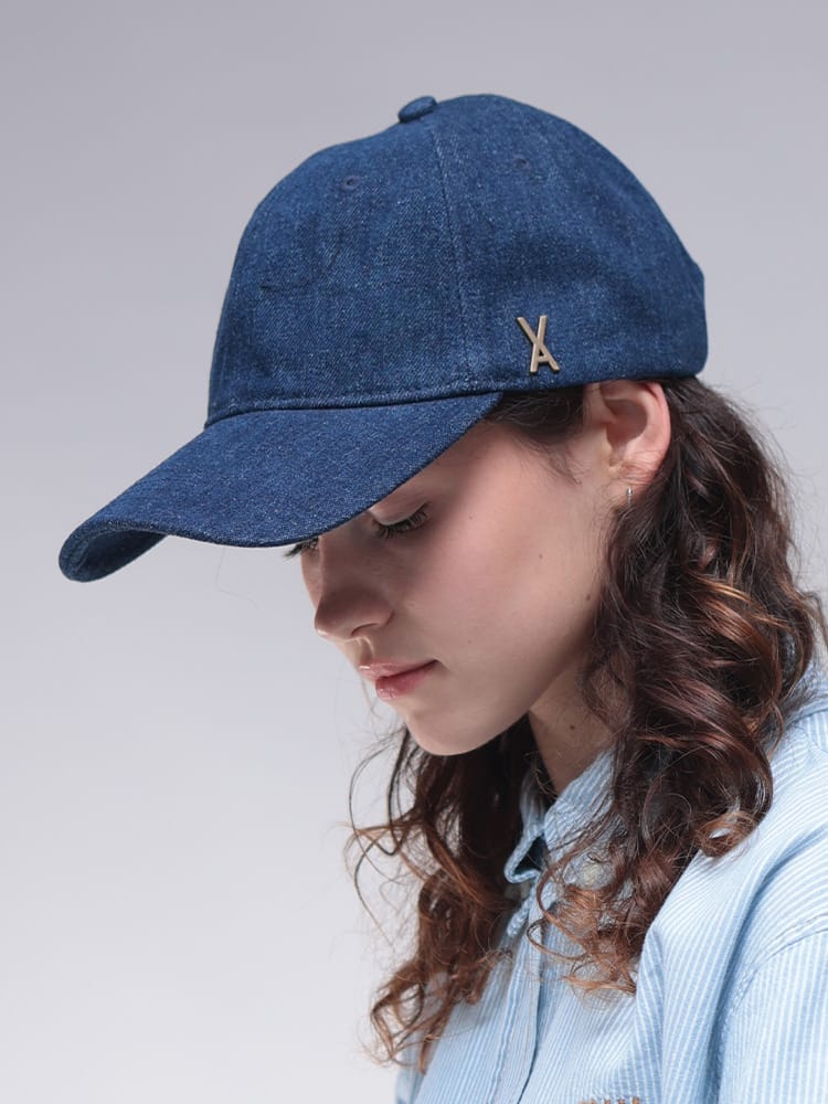 VARZAR (バザール) ノンウォッシュデニムベースボールキャップ VARZAR1409 レディース