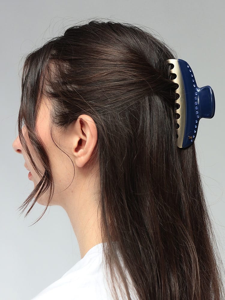 ALEXANDRE DE PARIS (アレクサンドルドゥパリ) レディース ヘアクリップ スワロフスキー ヴァンドーム L クリップ ADPICCL1283203