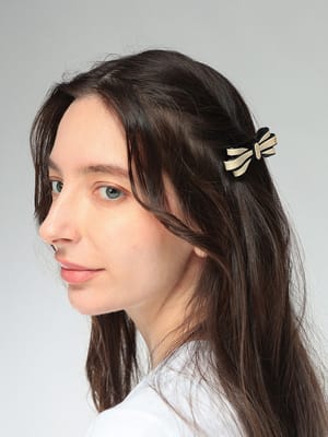 ALEXANDRE DE PARIS (アレクサンドルドゥパリ) レディース バレッタ リズレ リボン ヘアクリップ ADPAA61652403