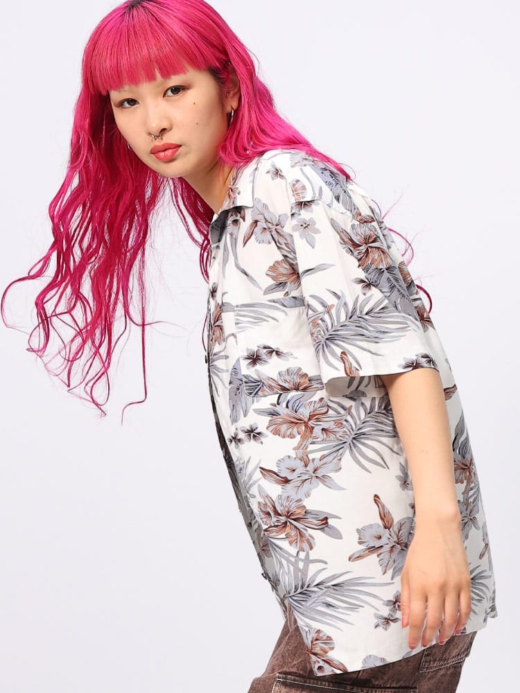 SAKAZEN (サカゼン) レーヨン100％ 半袖 アロハシャツ Hawaiian shirt WEB限定