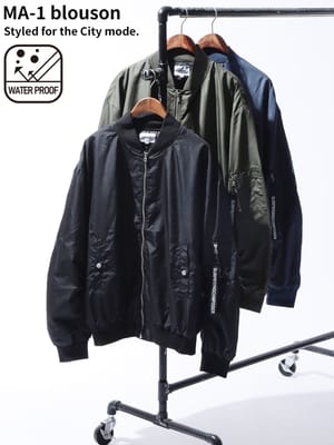 MODIFIED (モディファイド) 撥水 フルジップ ジャケット MA-1 54102