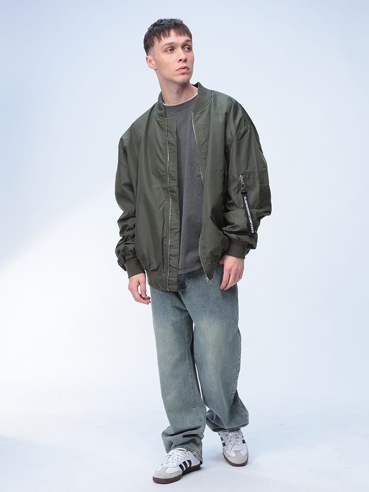 mahf ブルゾンジャケット Lサイズ MODIFIED (モディファイド) 撥水 フルジップ ジャケット MA-1 54102