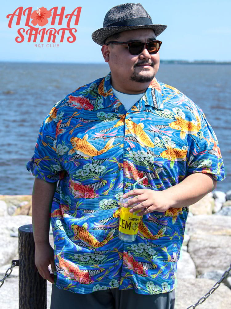 レーヨン 総柄 アロハシャツ 大きいサイズ メンズ