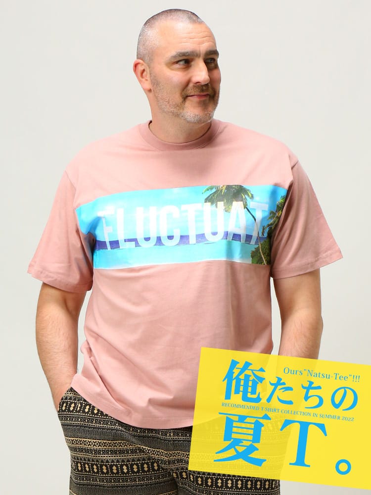 在庫処分 返品交換不可 大きいサイズ メンズ B＆T CLUB (ビーアンドティークラブ) パネル切り替え クルーネック 半袖 Tシャツ 俺夏T