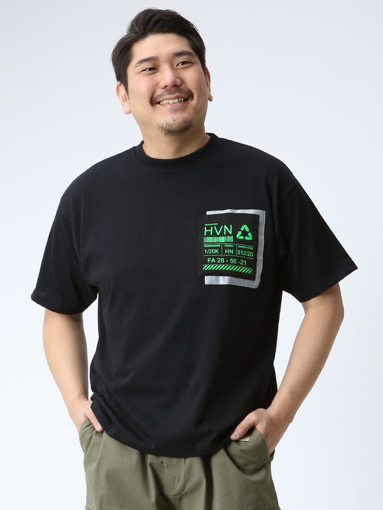 在庫処分 返品交換不可 大きいサイズ メンズ B＆T CLUB ハイドリフレクト ポケット クルーネック 半袖 Tシャツ