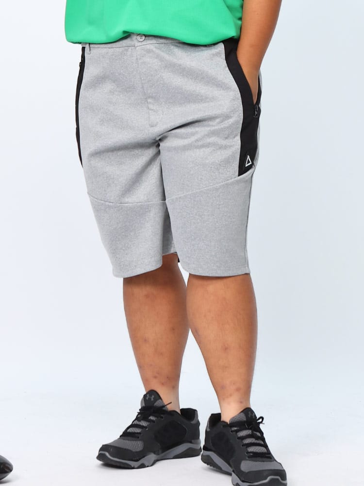 ショートパンツ ストレッチ 異素材切替 ゴルフ ボトムス ゴルフ スポーツ 半ズボン 大きいサイズ メンズ