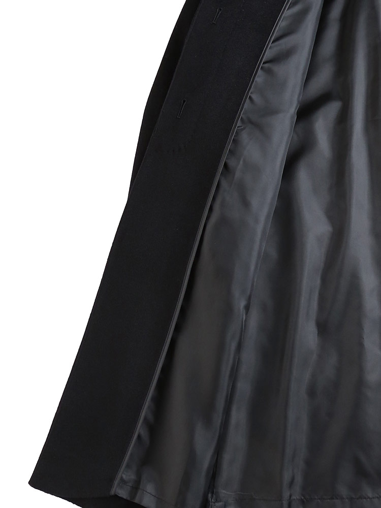 i'hiver (リヴェール) カシミヤ混 シングル コート | 大きいサイズの服