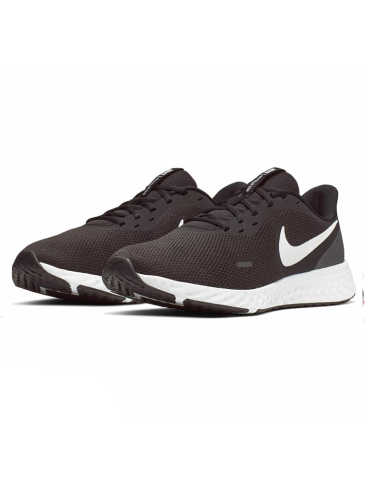 大きいサイズ メンズ NIKE (ナイキ) ニットアッパー ロゴ スニーカー REVOLUTION 5 4E