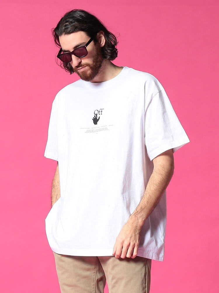 OFF-WHITE (オフホワイト) プリント クルーネック 半袖 Tシャツ OFF GRAFF OVER OWAA38R21JER007