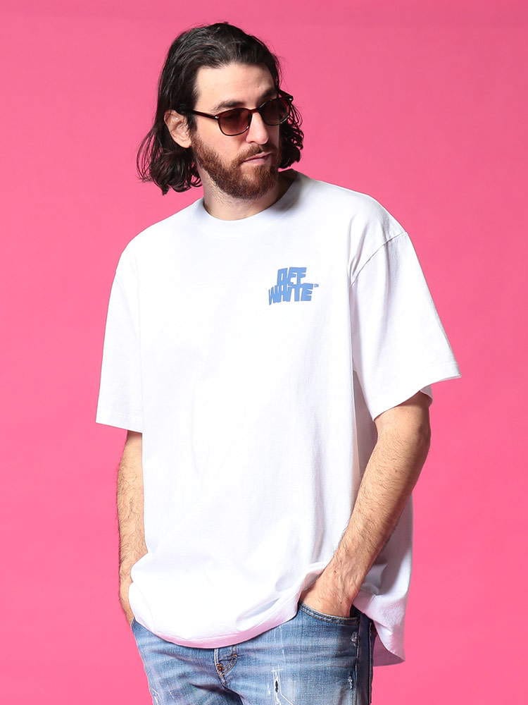 OFF-WHITE (オフホワイト) バックプリント クルーネック 半袖 Tシャツ HANDS ARROWS OVER OWAA38R21JER004