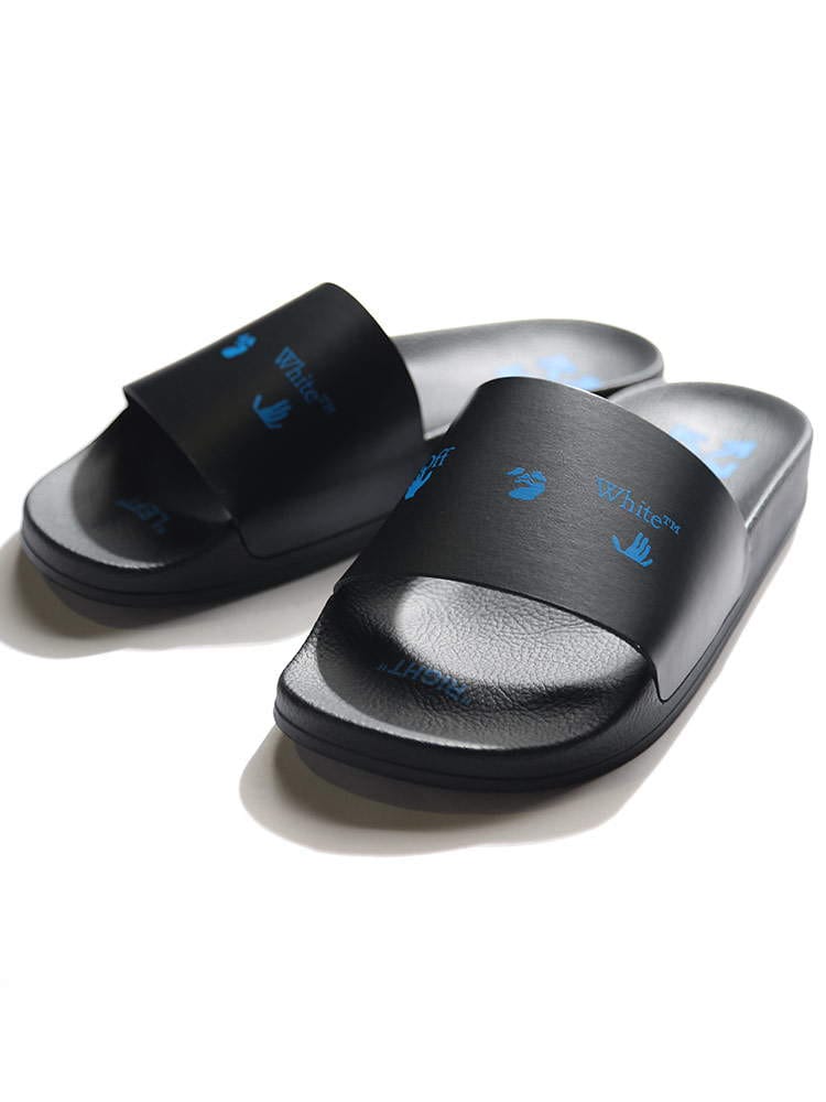 OFF-WHITE (オフホワイト) ロゴ プリント スライドサンダル OW LOGO OWIC01R21MAT001