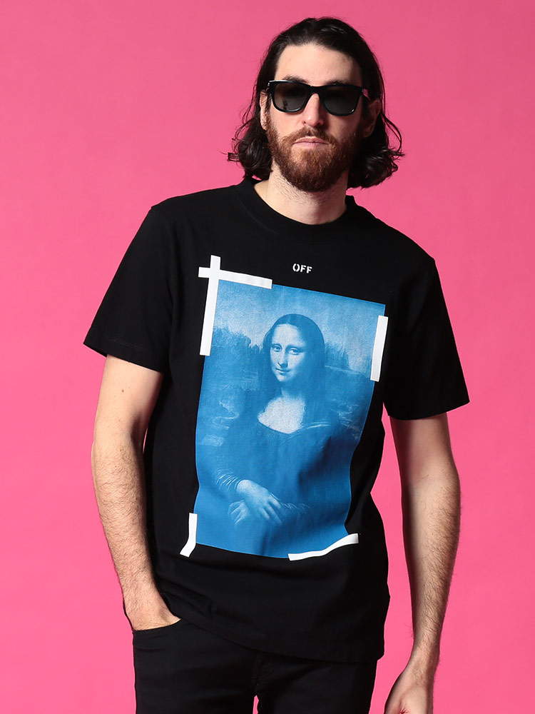 OFF-WHITE (オフホワイト) ブループリント クルーネック 半袖 Tシャツ BLUE MONALISA SLIM【サカゼン公式通販】