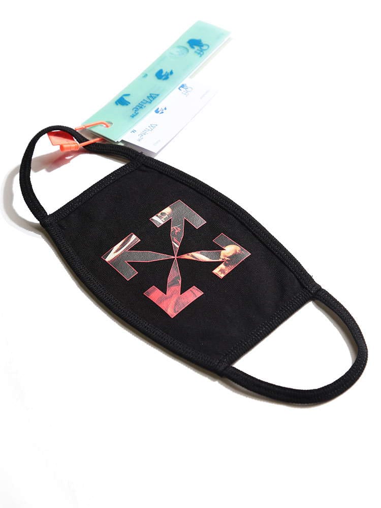 OFF-WHITE (オフホワイト) 綿100％ プリント マスク CARAVAGGIO OWRG01R21JER003