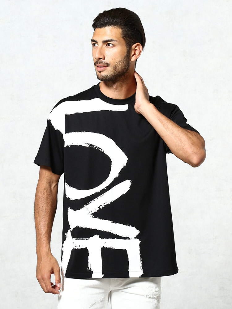 BURBERRY (バーバリー) ラブプリント コットン オーバーサイズ 半袖 Tシャツ BB8037580