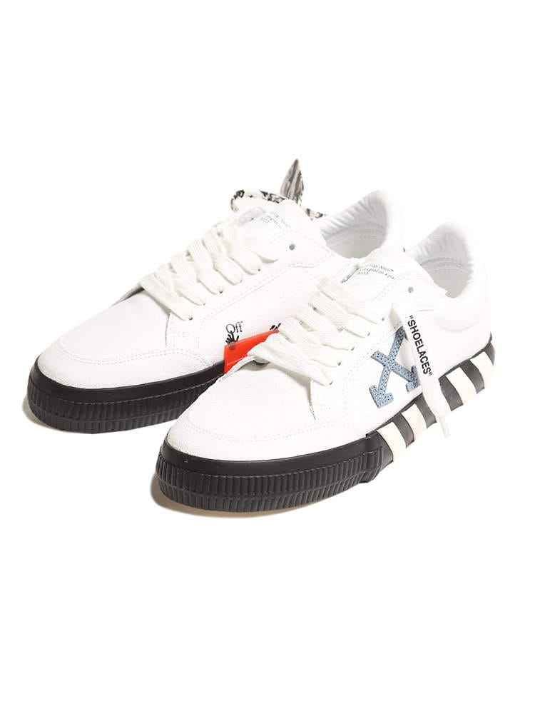 OFF-WHITE (オフホワイト) キャンバス ローカットスニーカー LOW VULCANIZED OWIA85R21FAB002