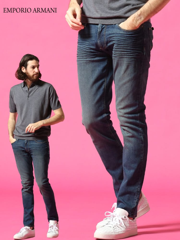 EMPORIO ARMANI (エンポリオアルマーニ) ストレッチ ジップフライ ジーンズ SLIM EA8N1J061V0MZ ブランド