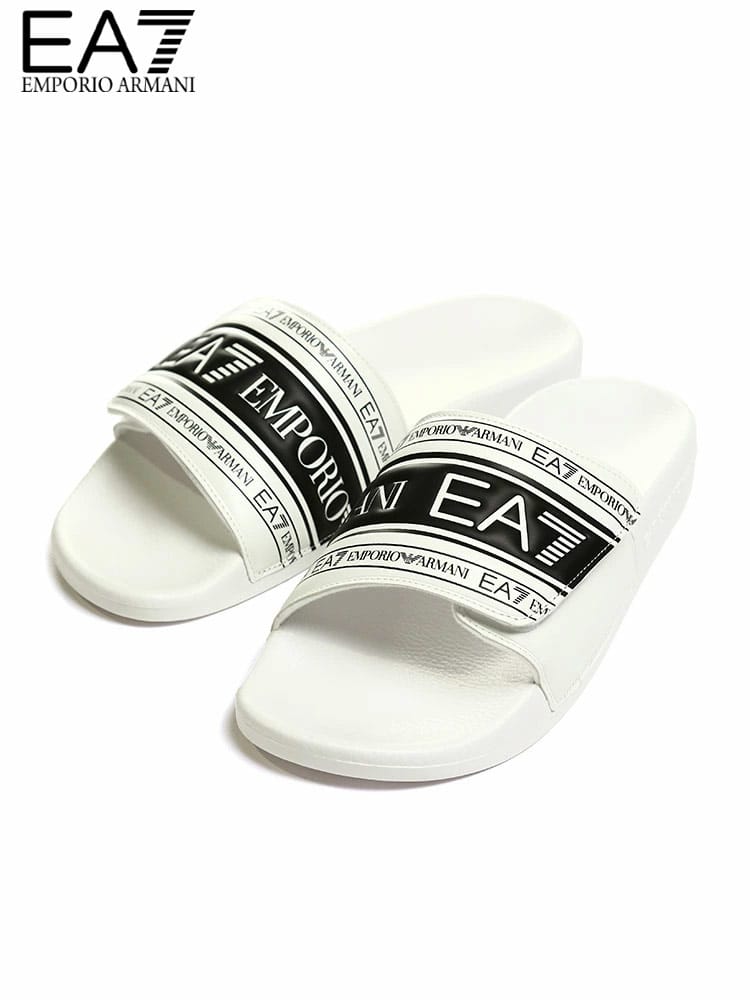 EMPORIO ARMANI EA7 (エンポリオアルマーニ) ロゴ スライドサンダル EAXCP005XK192 ブランド