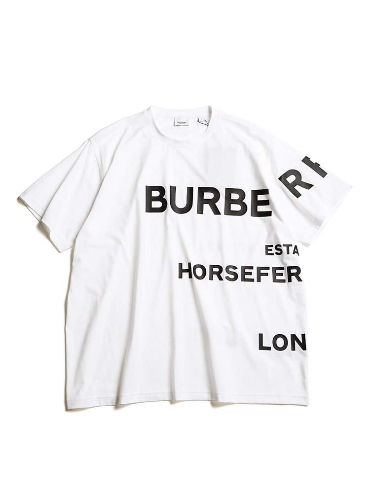 BURBERRY (バーバリー) ロゴプリント クルーネック 半袖 Tシャツ BB8040691